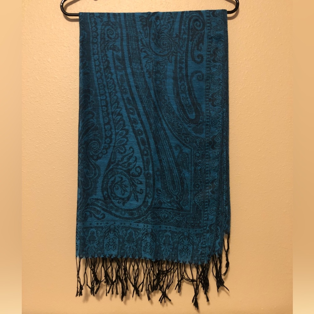 Blue & Black Scarf/Shawl